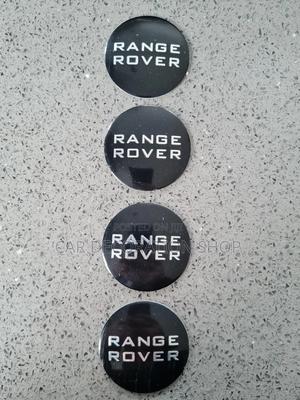 4x Range Rover Black Replacement Centre Rim Cap Covers - thumbnail 2