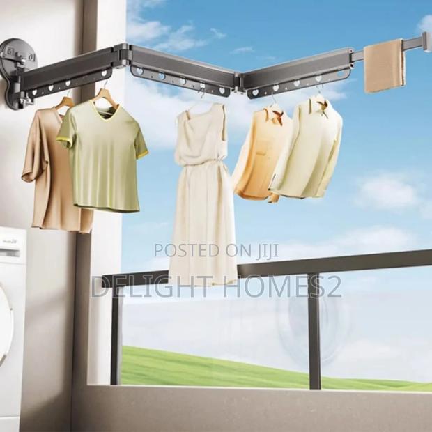 Retractable Clothes Drying Rack_st - thumbnail 2