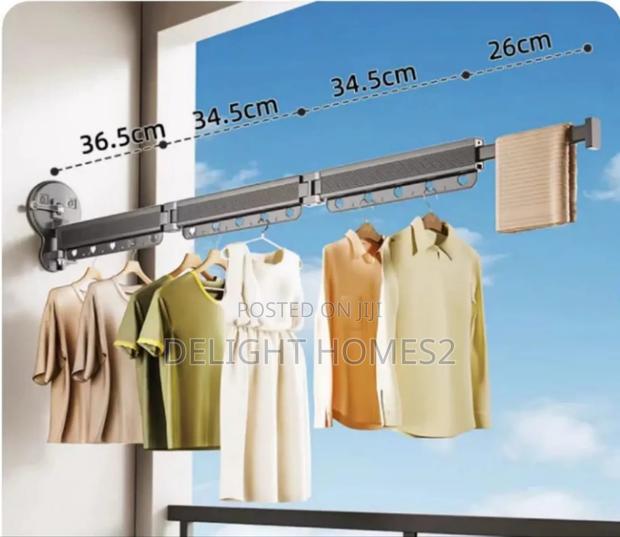 Retractable Clothes Drying Rack_st - thumbnail 3