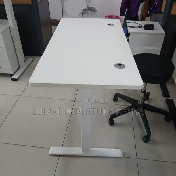 White Adjustable Electric Home/Office Table - thumbnail 2