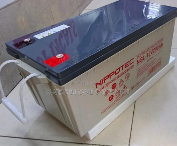 12v 200ah Nippotec Deep Cycle Solar Battery - main view