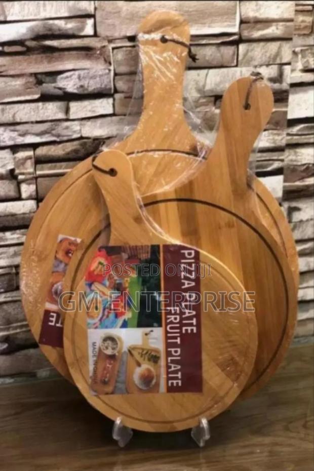 Bamboo Pizza Board Plate 40x26cm
