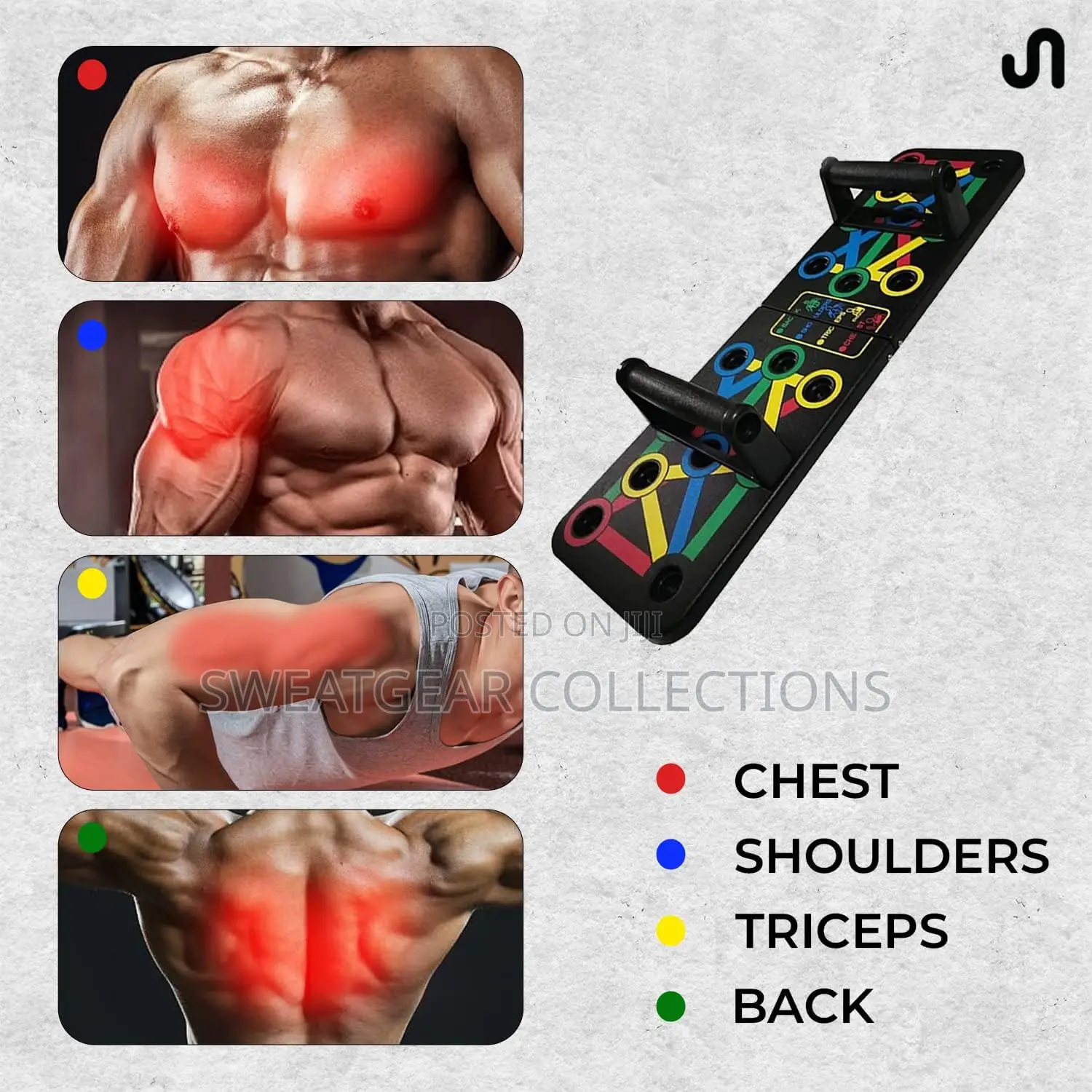 Push Up Board Home Gym Exercise Equipment Stand Pushup Bars Pushup Bar
