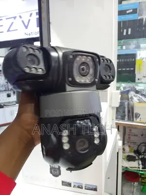 4g Simcard Solar Camera 3mp Hd PTZ Auto Rotate Two-Way Audio System
