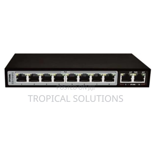 D-Link DGS-F1010p-E 250m 10-Port 1000mbps Switch With 8 Poe Ports