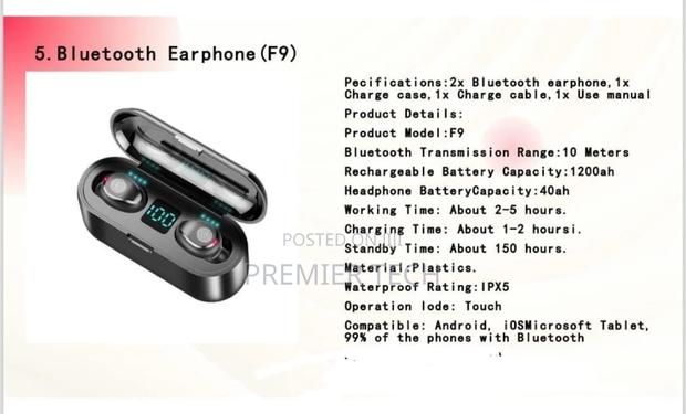Wireless Earpod Distance 10m Duration 5hours