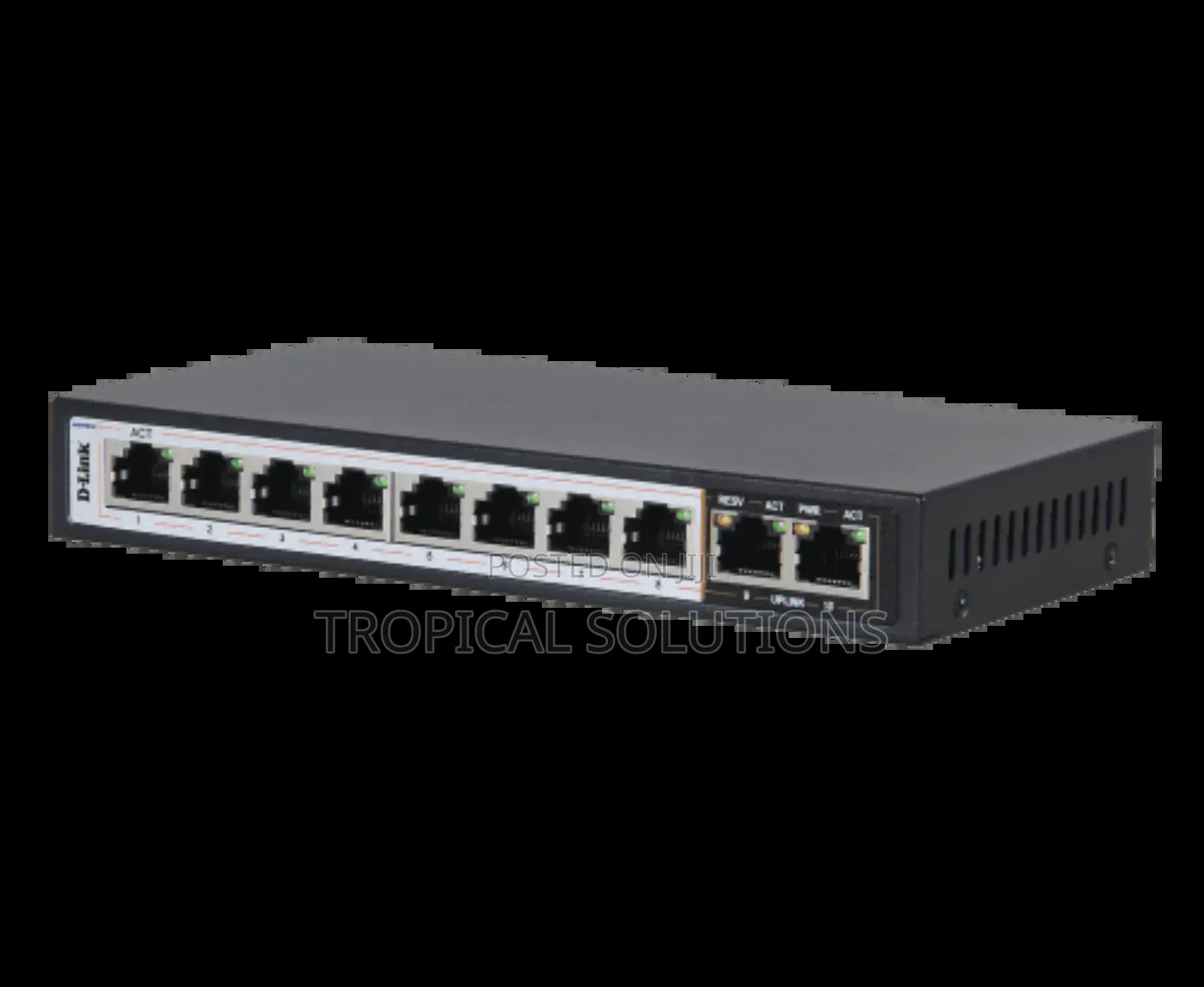 D-Link DGS-F1010p-E 250m 10-Port 1000mbps Switch With 8 Poe Ports