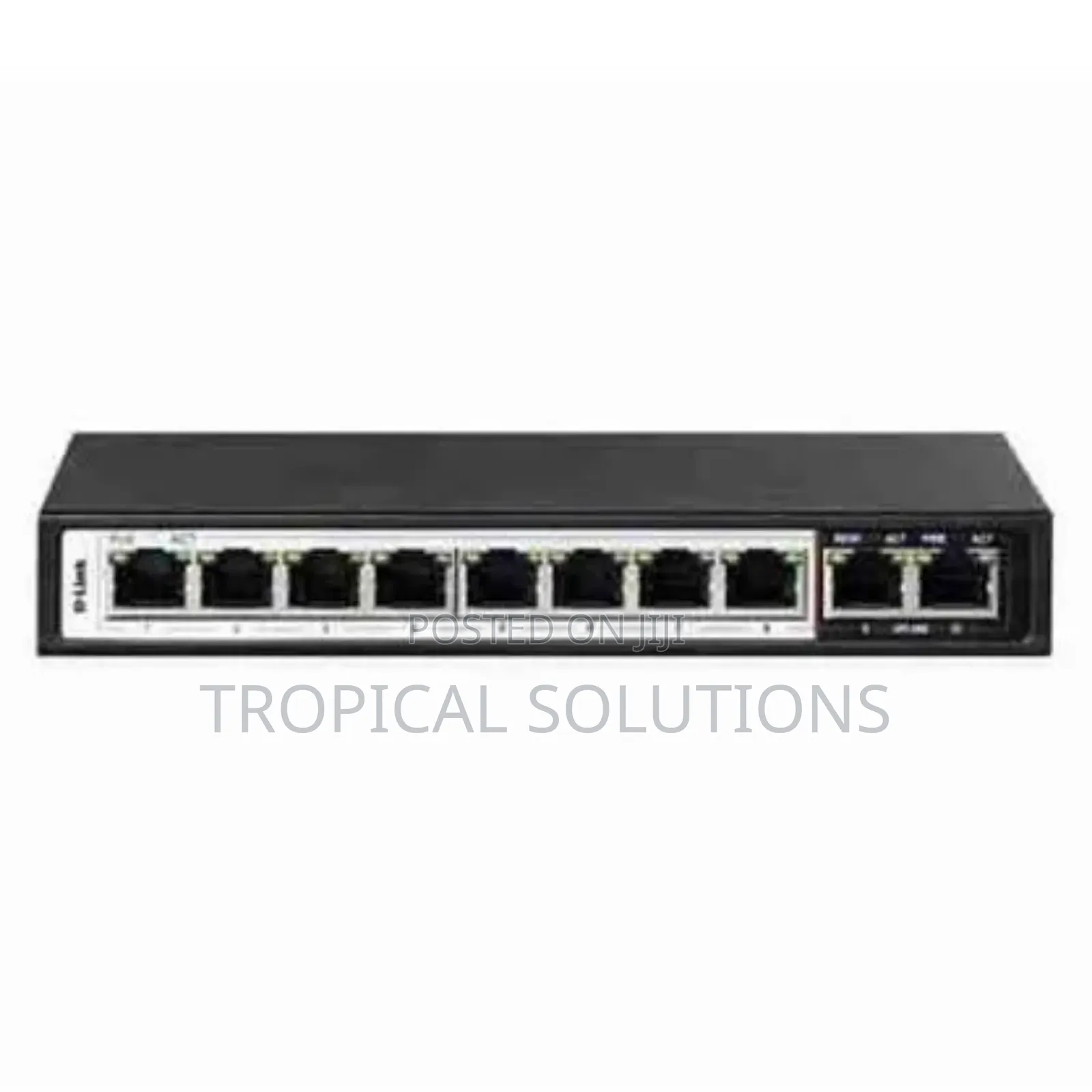 D-Link DGS-F1010p-E 250m 10-Port 1000mbps Switch With 8 Poe Ports