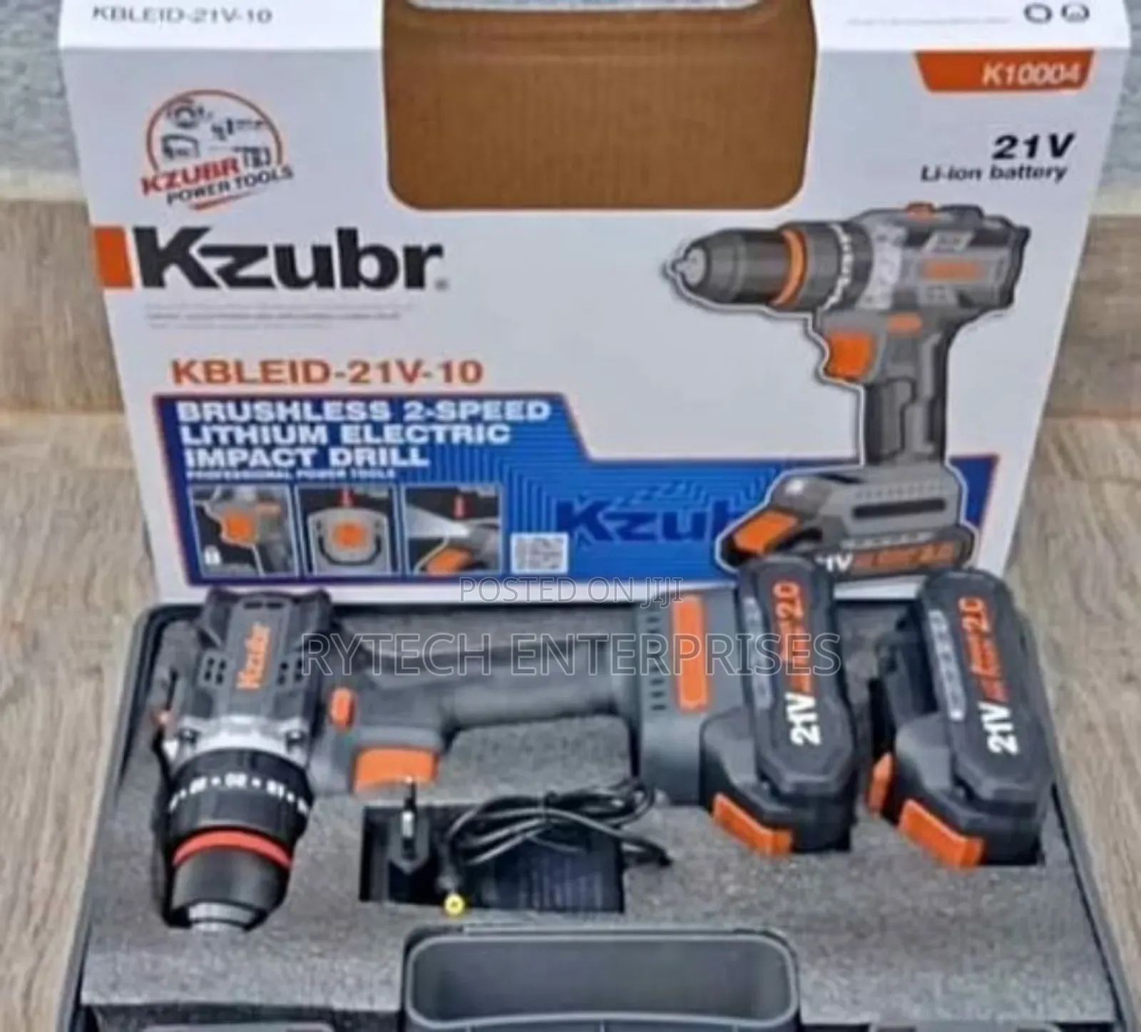 Kzubr Brushless 2 Speed Impact Drill 21v/Cordless Drill