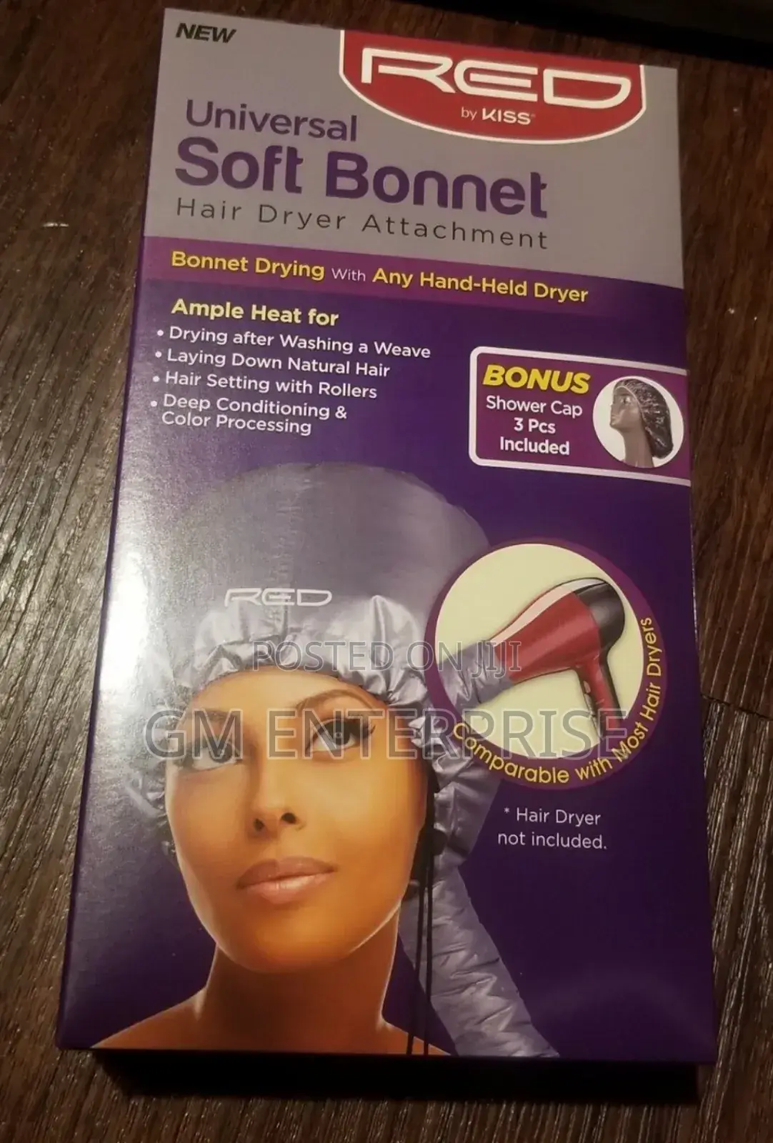 Soft Bonnet Hair Dryer Attachment