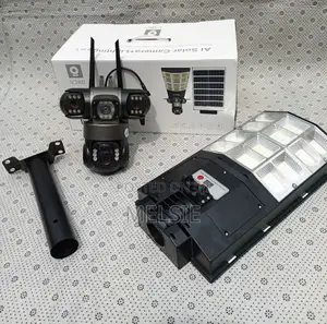 Outdoor CCTV Surveillance Security Camera Ai 2 in 1 Solar Street Cam