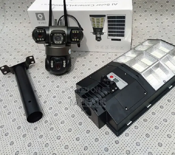 Smart Solar Camera Ai Solar Camera + Lighting 2 in 1 V380pro App