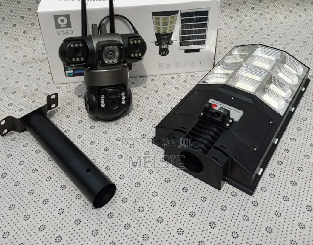 Ai Solar Camera + Lighting 2-in-1 With Solar Streetlight Security Cam