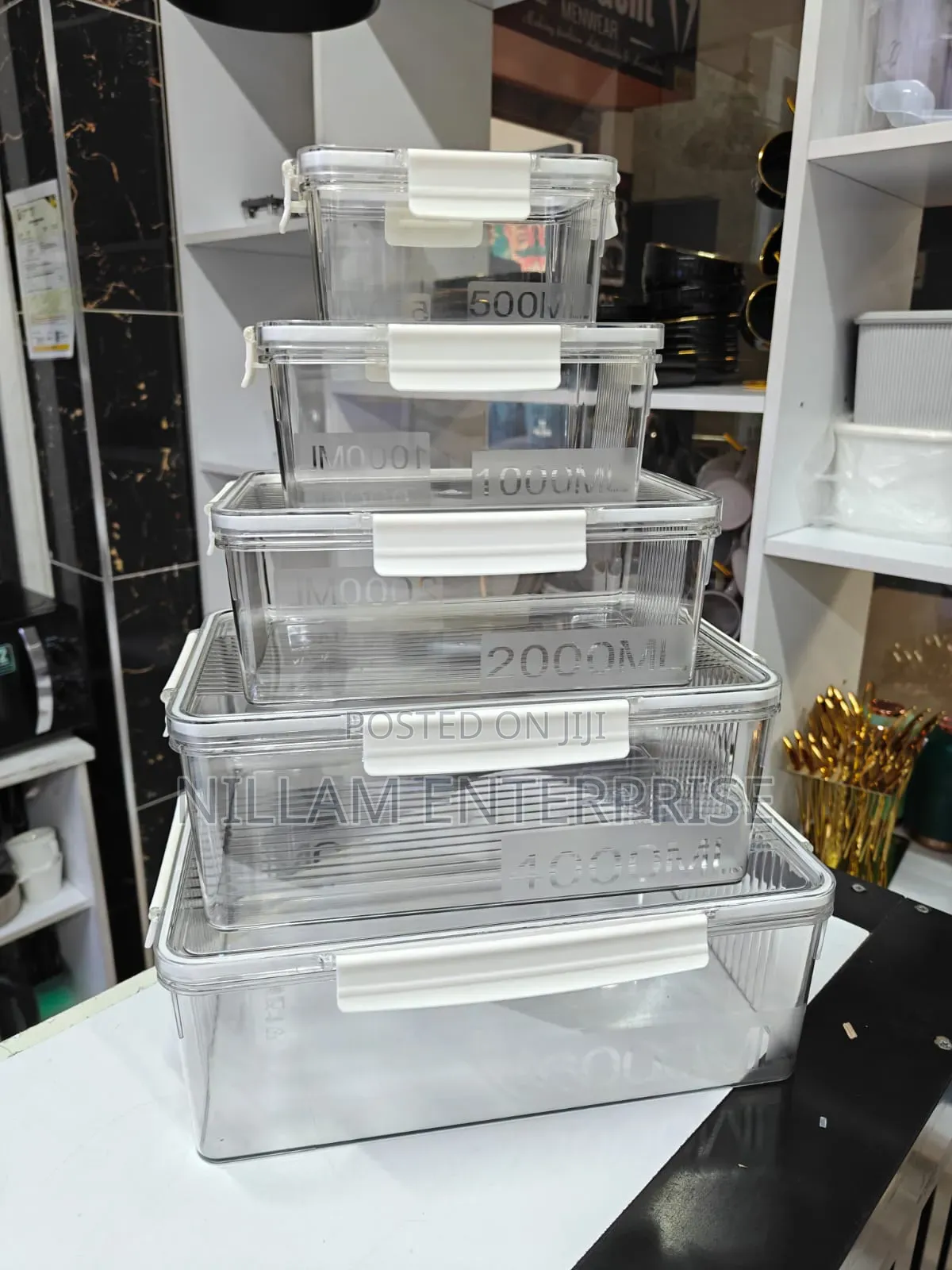 5pcs Food ,Vegetable Storage Containers*