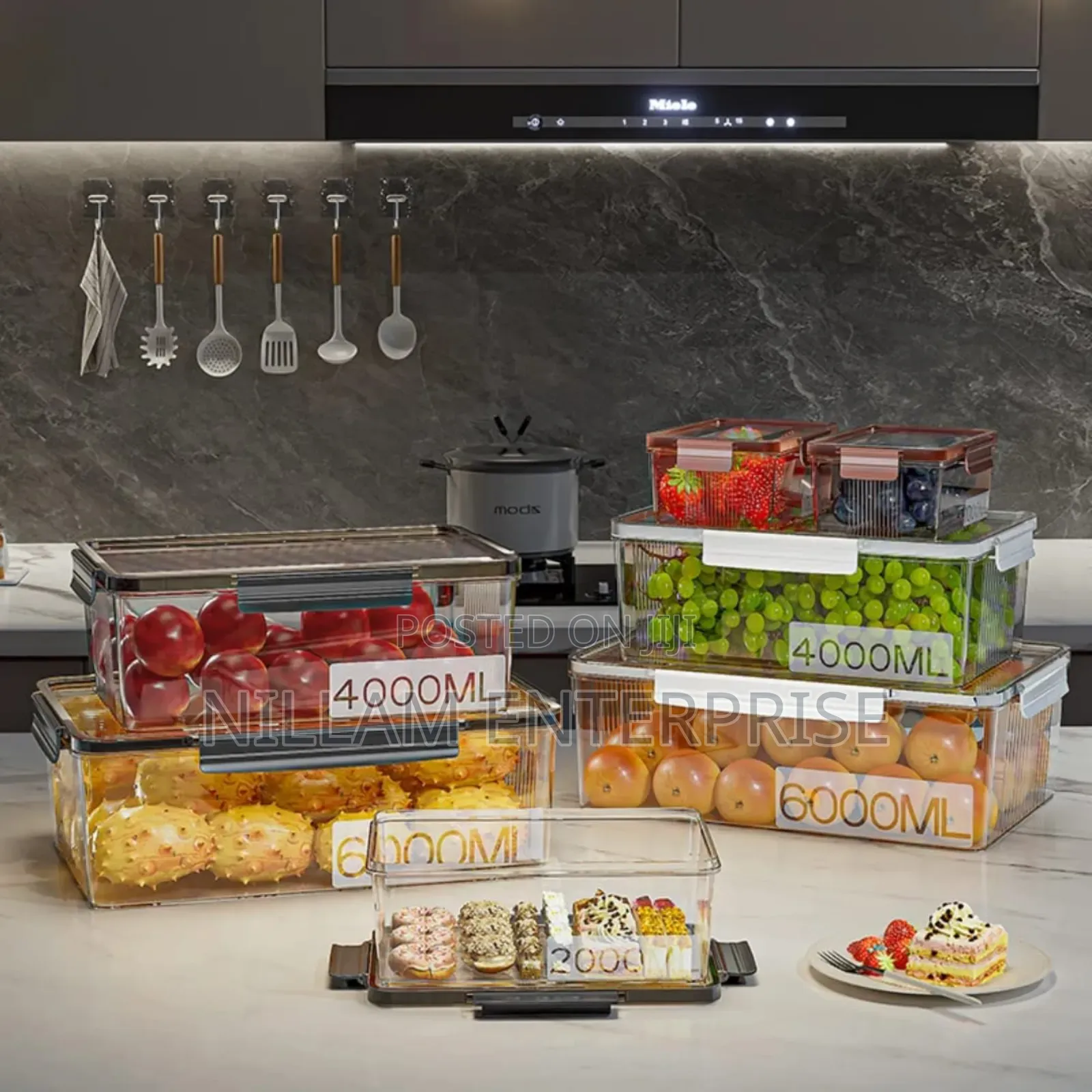5pcs Food ,Vegetable Storage Containers*