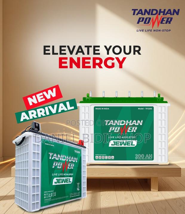 Tandhan Power 12v 200ah Tall Tubular Solar Battery