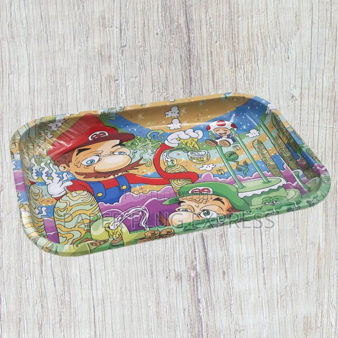 Super Mario Fine Artwork Rolling Tray - Large