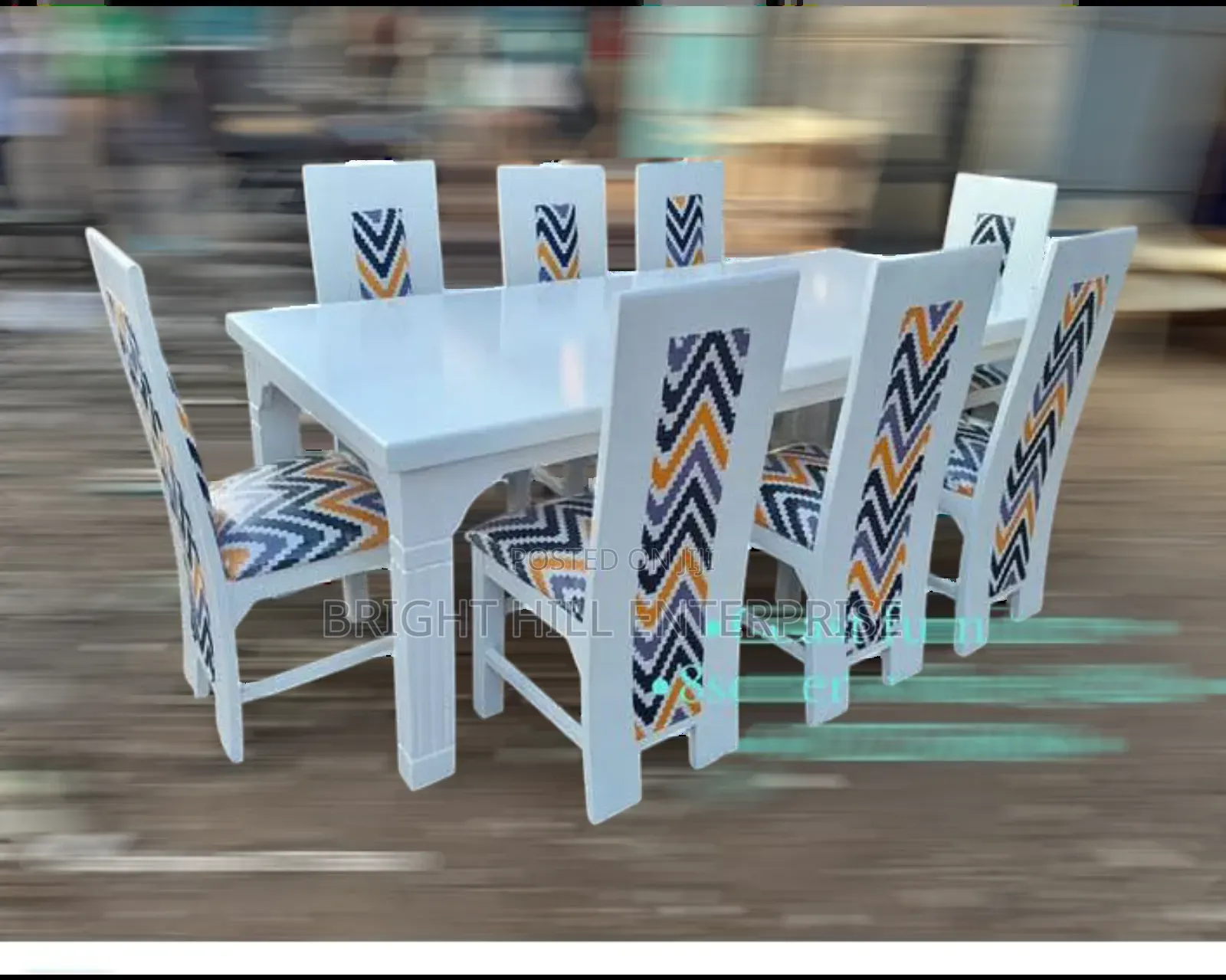 White 8seater Dining