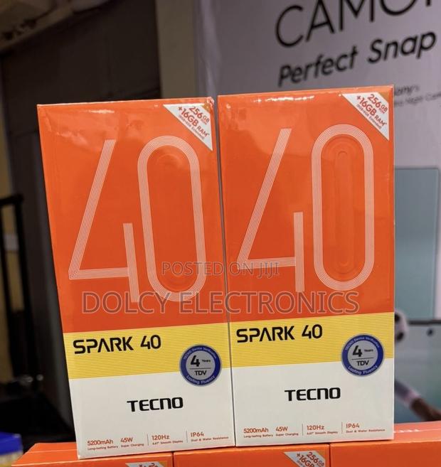 New Tecno Spark 40 256 GB Black