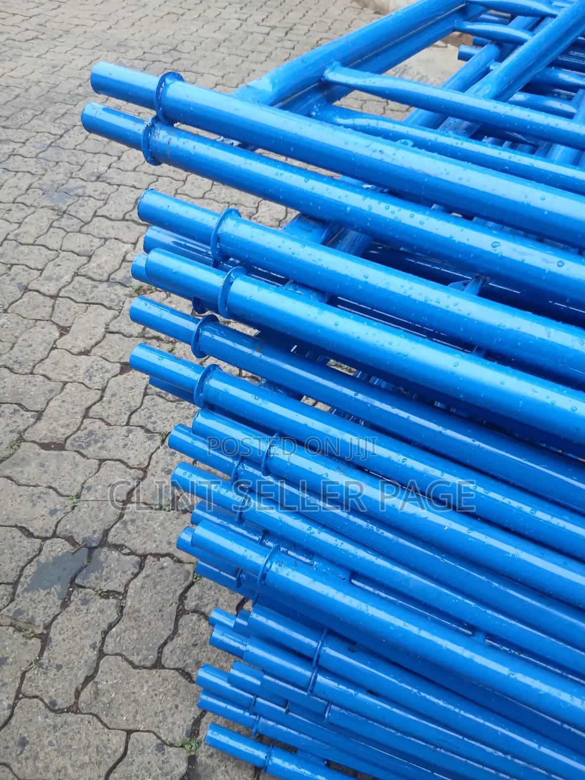 Construction Scaffolds Ladders (Blue With Rings)