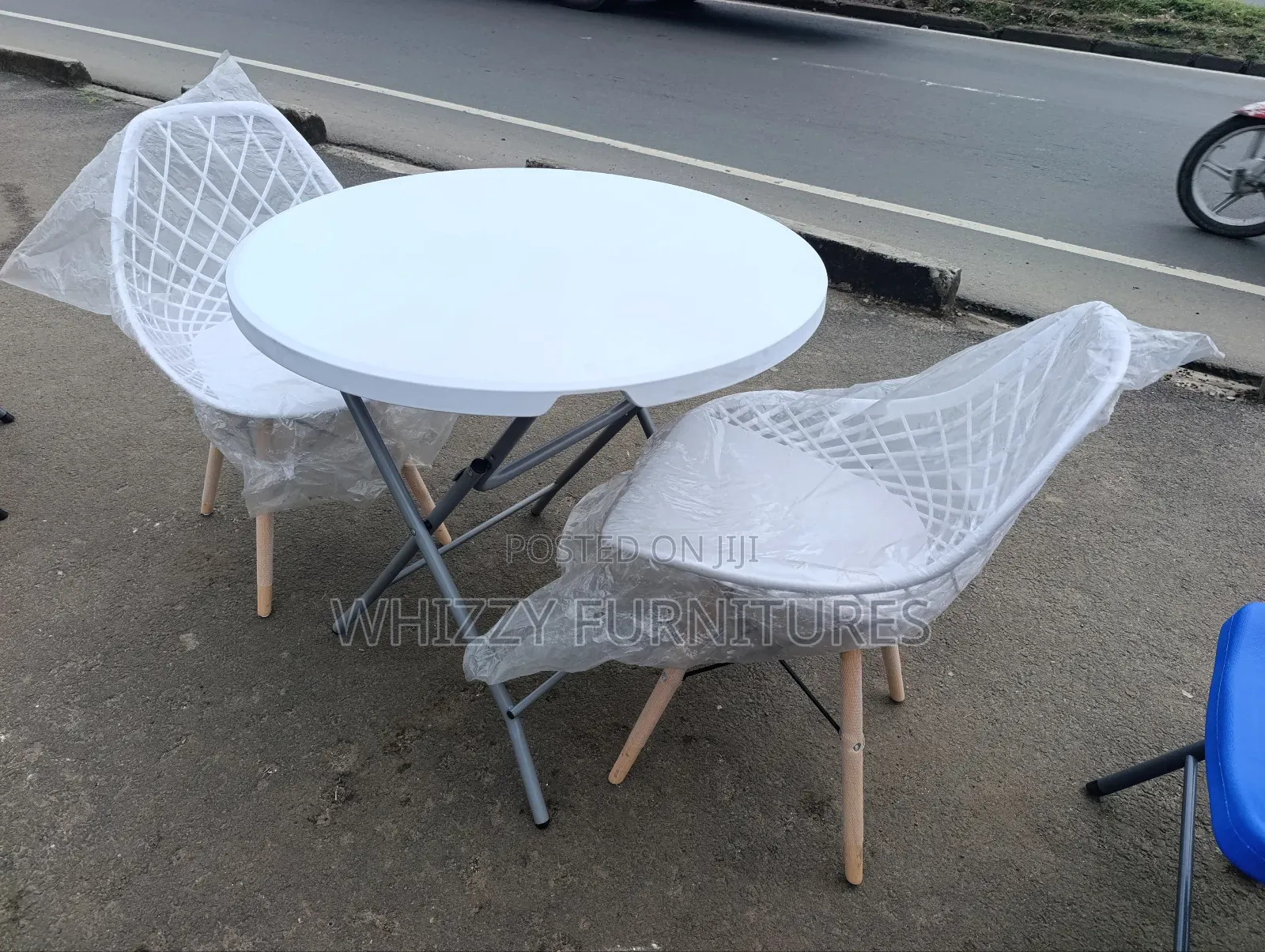 Foldable Table With Eames Chairs