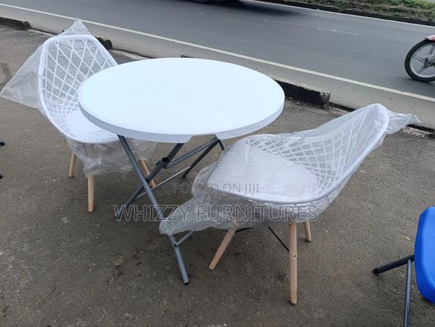 Foldable Table With Eames Chairs - main view