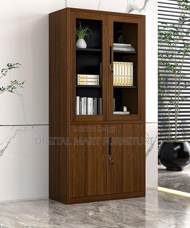 Office Cabinet:2 Door Wood Finish Cabinet