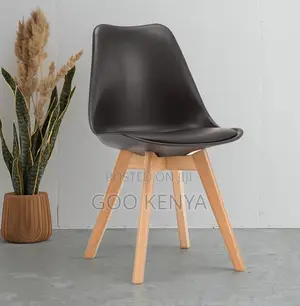 Home Chair; Outdoor Polypropylene Chair With Leather Padded Cushion