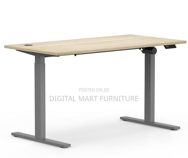 Office Desk: Brown Electrical Manual Desk - thumbnail 6