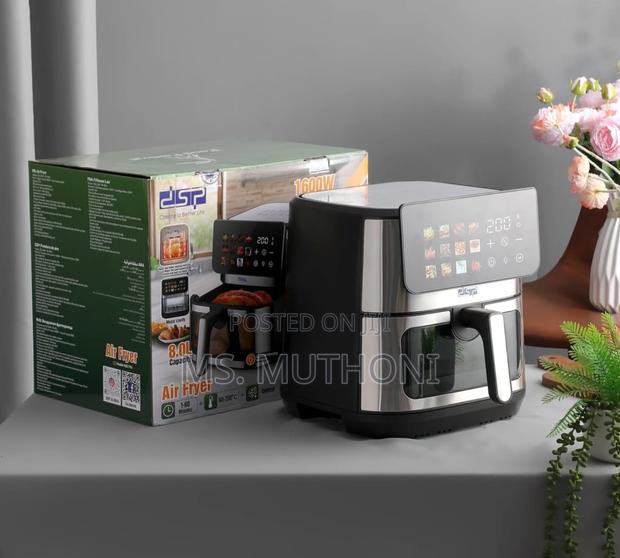 8.0 L DSP Airfryer 12 Large Icon Preset Menus Colour Touch Display