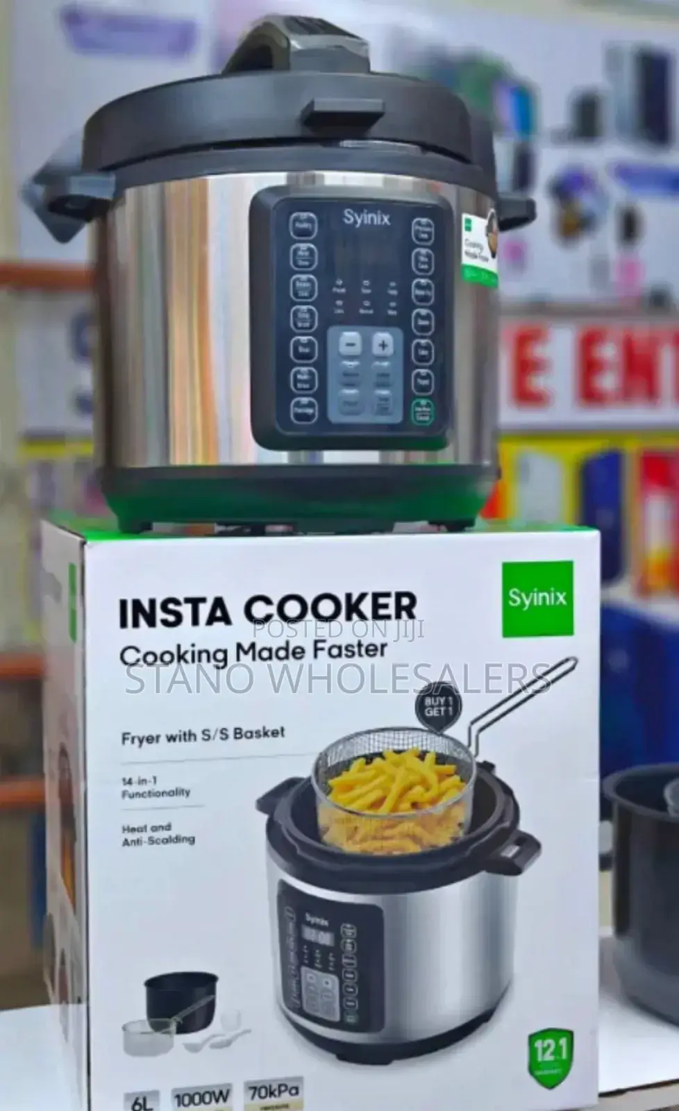 Faster Cook Syinix Pressure Cooker 6ltrs