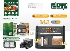 8 L Oven + 6 Air Fryer Combo DSP Air Frier