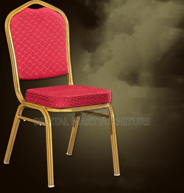 Office Chair: Red Banquet Party Chair
