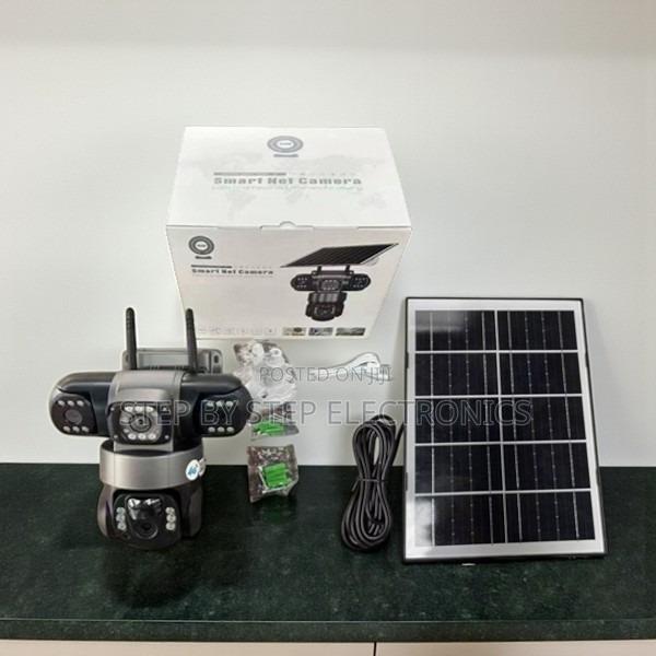 Smart 4g Triple Lens PTZ Solar Security Camera With 8w Panel - main view