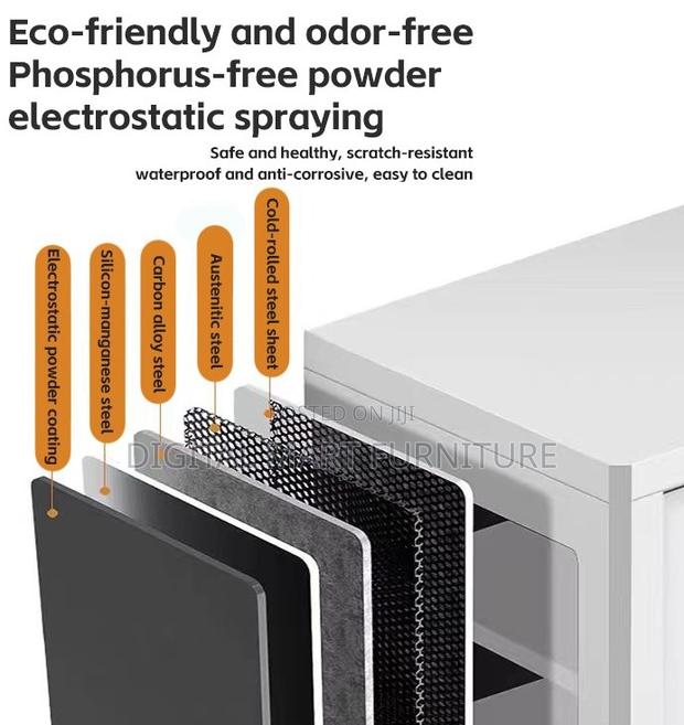 Office Cabinet: White Nine Section Steel Cabinet - thumbnail 5