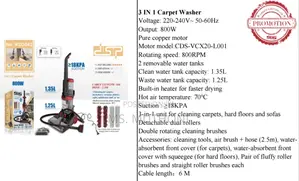 DSP 3-in-1 Carpet Washer – 800w Powerful Carpet Sofa Cleaner