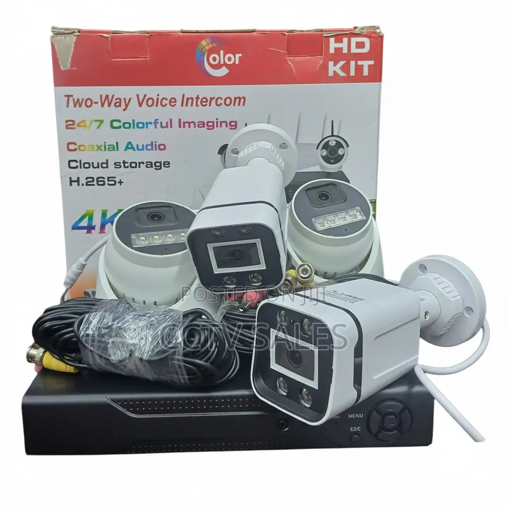 Hikvision 4 Cameras 1080p 2mp CCTV Kit With 4ch DVR 500gb Hard Drive