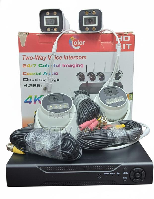 New 2mp Full Hd 1080p CCTV Security System Hikvision 4 Cameras