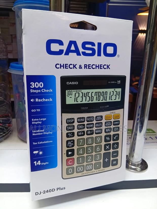 Casio Calculator Dj-240 Plus (14digits) - thumbnail 3