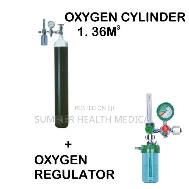 Oxygen Cylinder 1.36m3 + Oxygen Regulator - main view