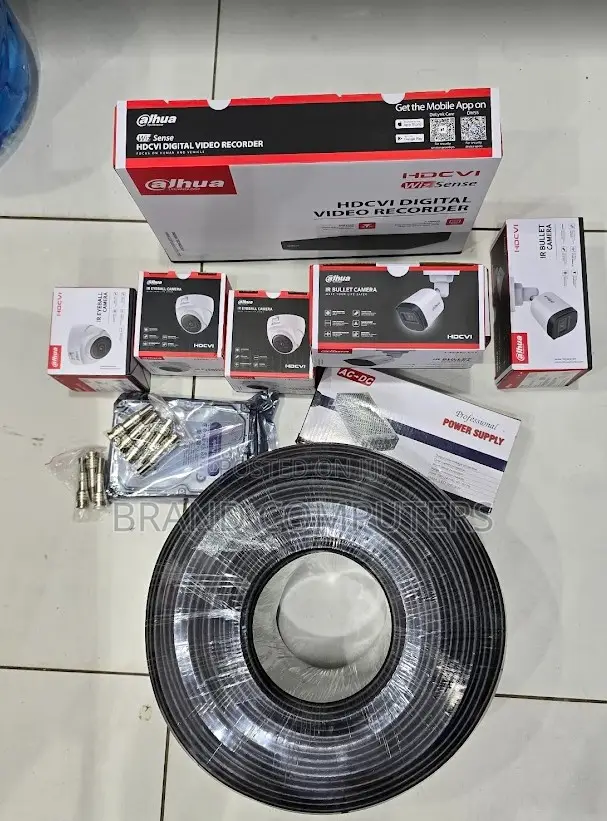 4 Cameras Dahua Complete Package Kit