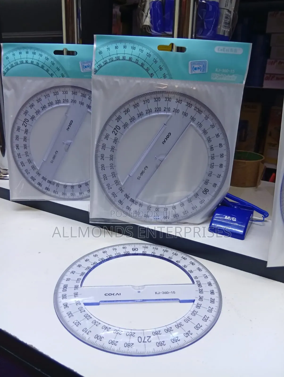 360 Degres Clear Protractor