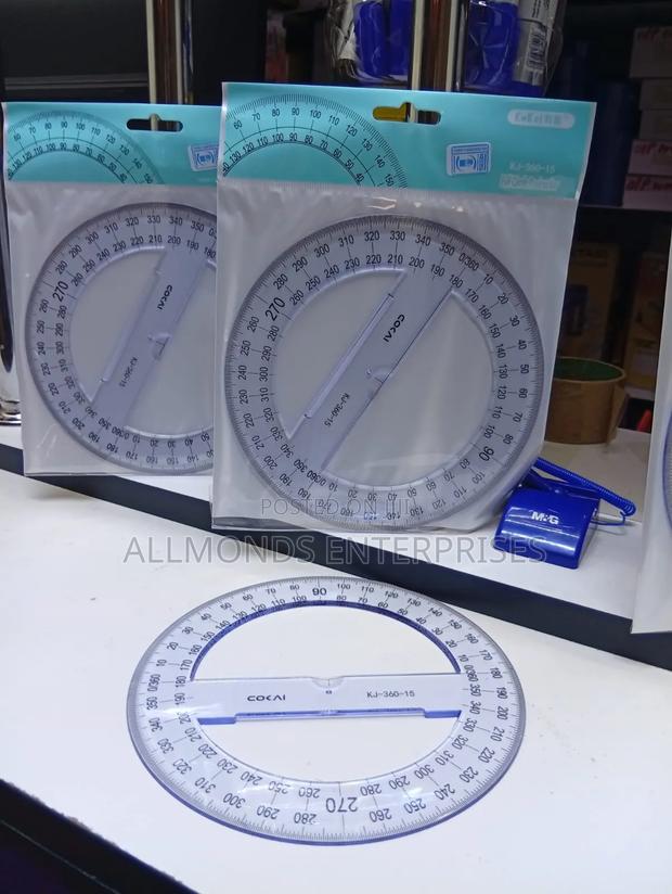 360 Degres Clear Protractor - thumbnail 6