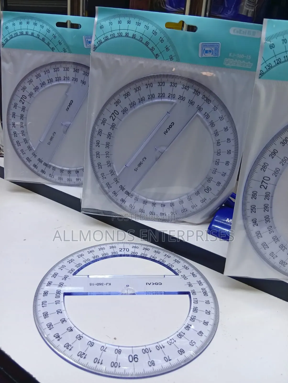 360 Degres Clear Protractor