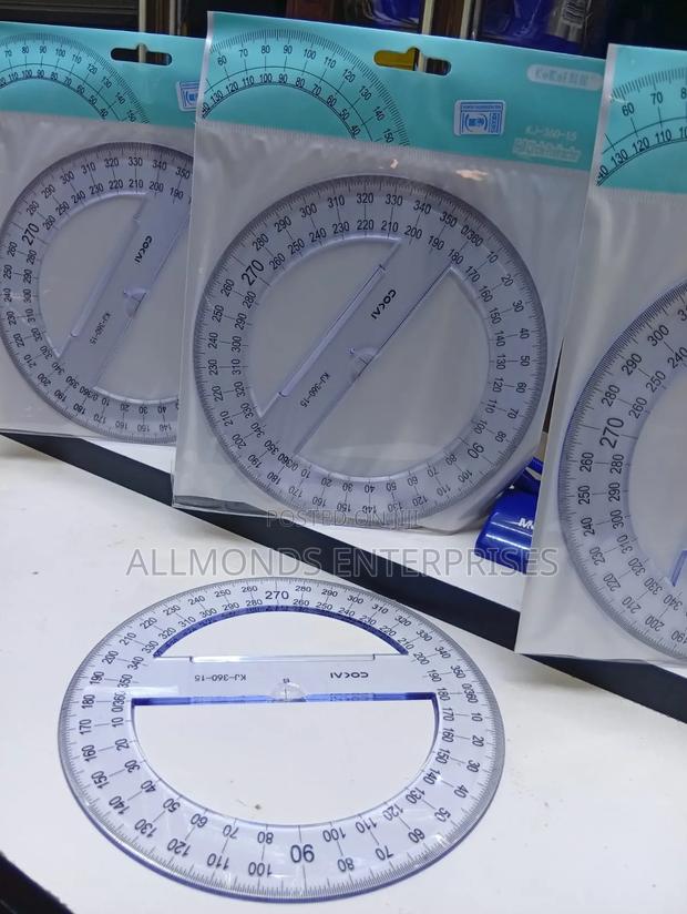 360 Degres Clear Protractor - thumbnail 7