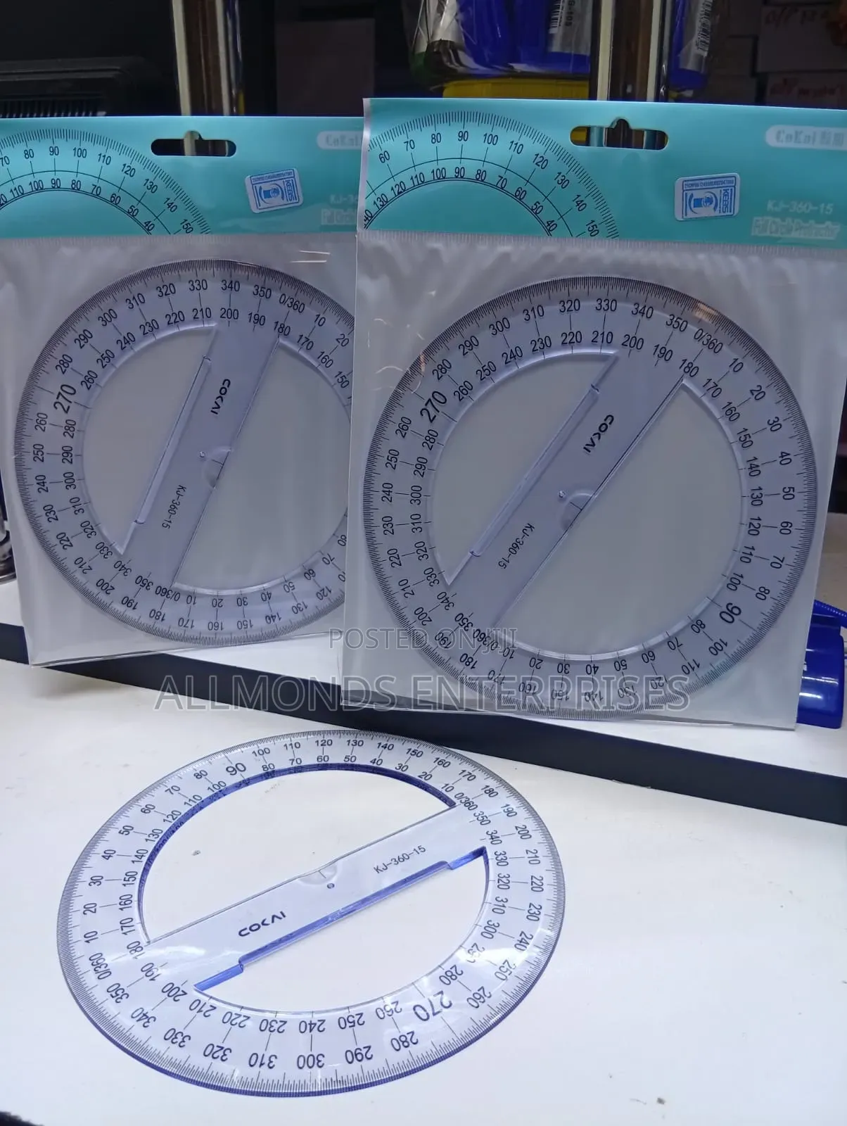360 Degres Clear Protractor