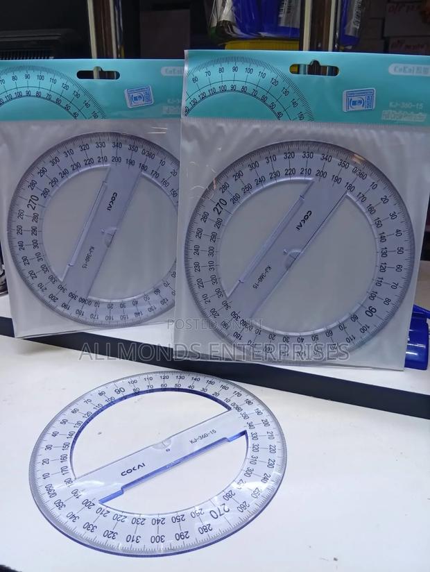 360 Degres Clear Protractor - thumbnail 9