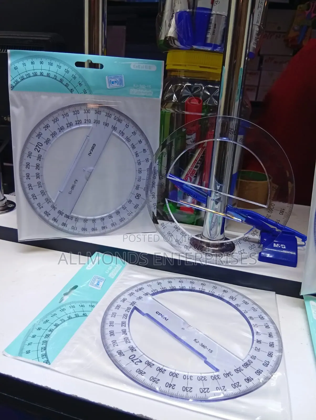 360 Degres Clear Protractor