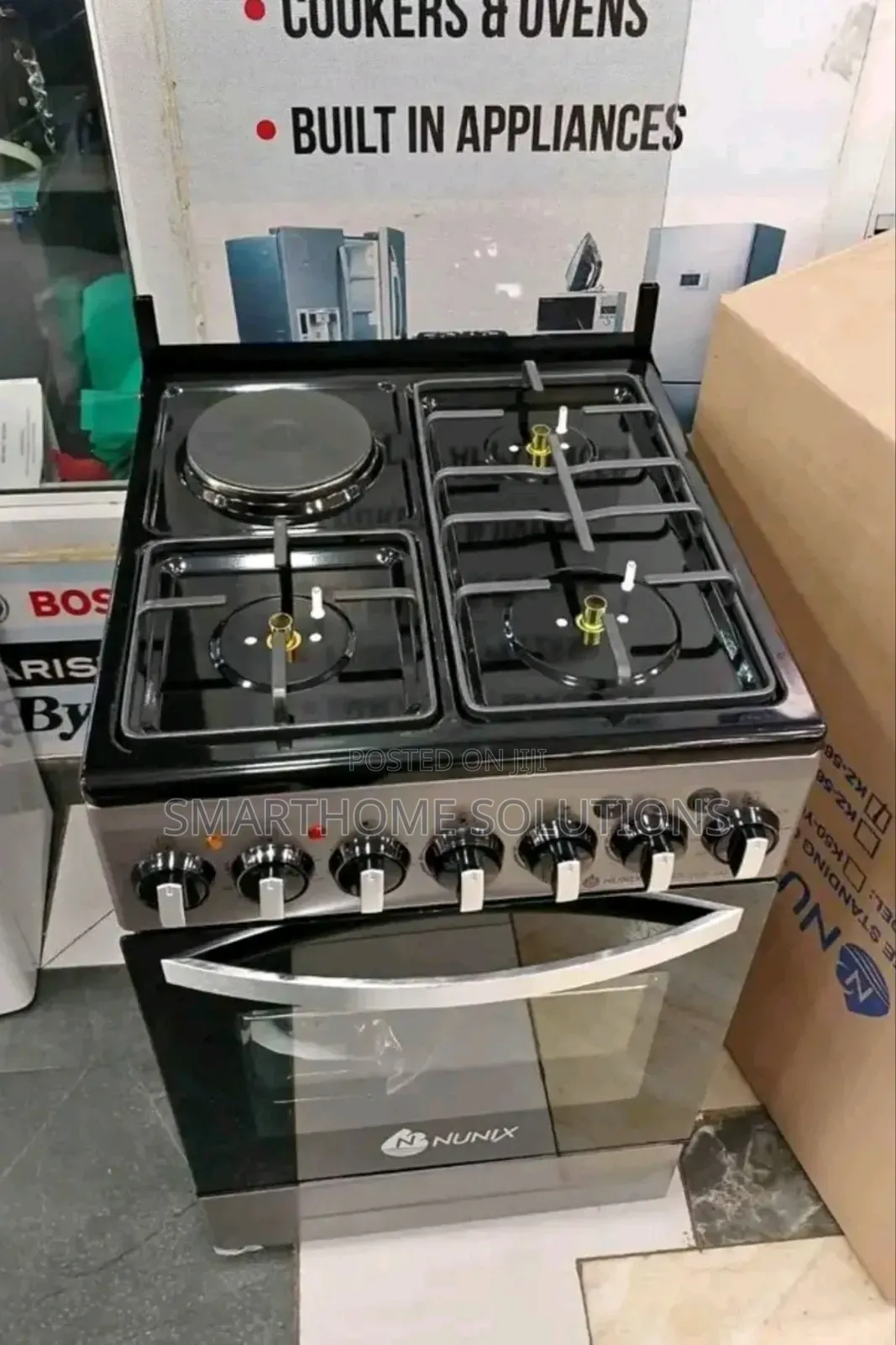 Nunix 60×60 3+1 Freestanding Cooker With Electric Oven
