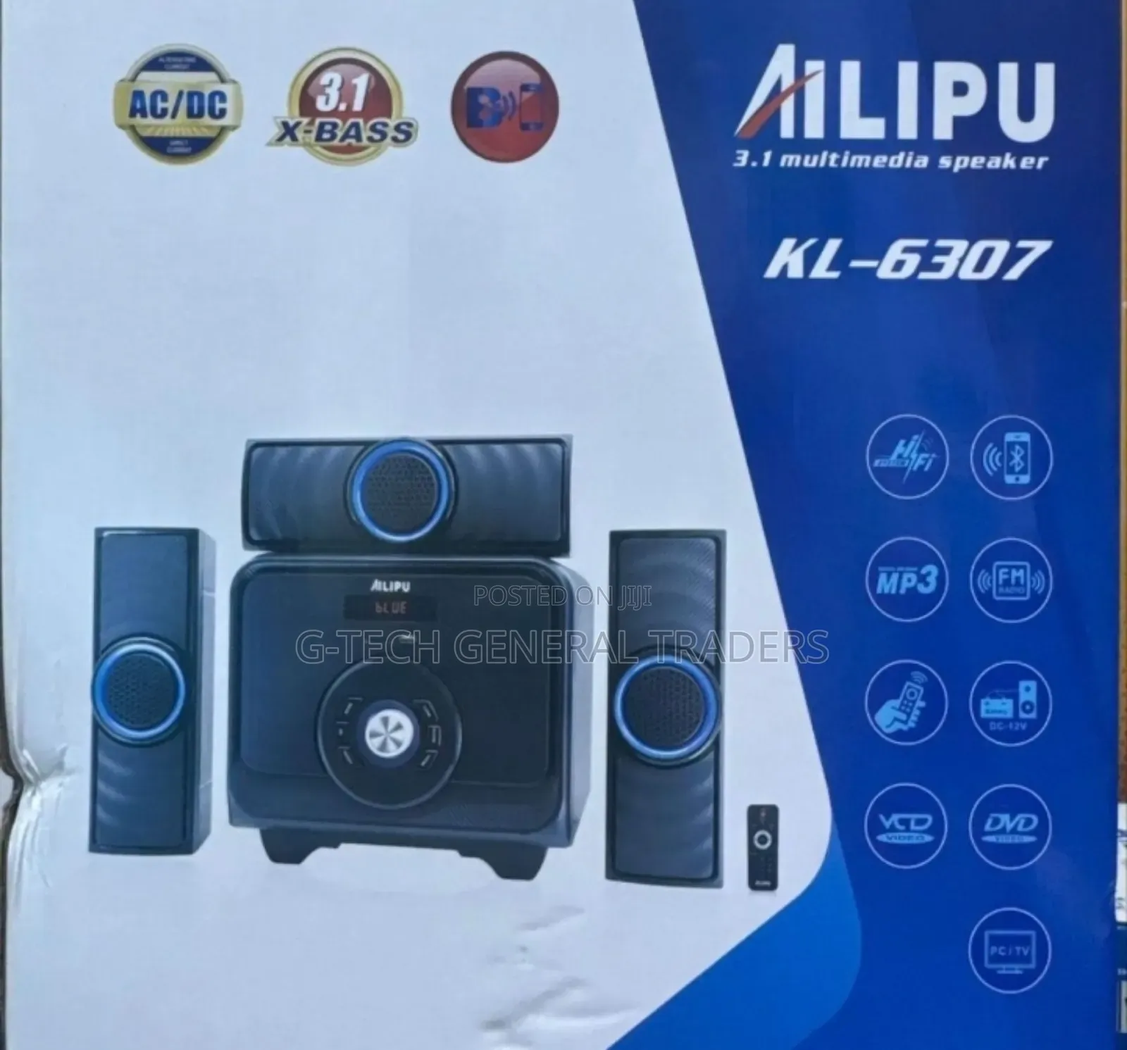 Ailipu Kl-6307 3.1 Channel Multimedia Speaker System
